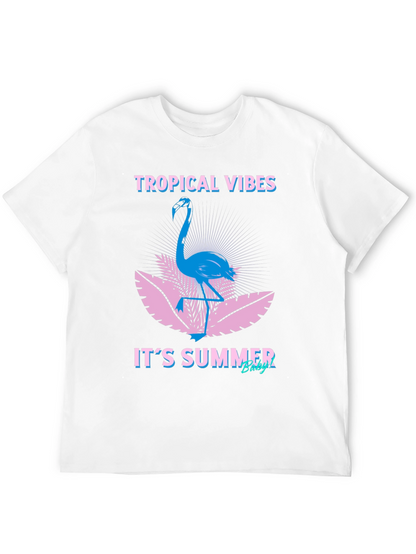 Tropical Vibes Flamingo Graphic Tee