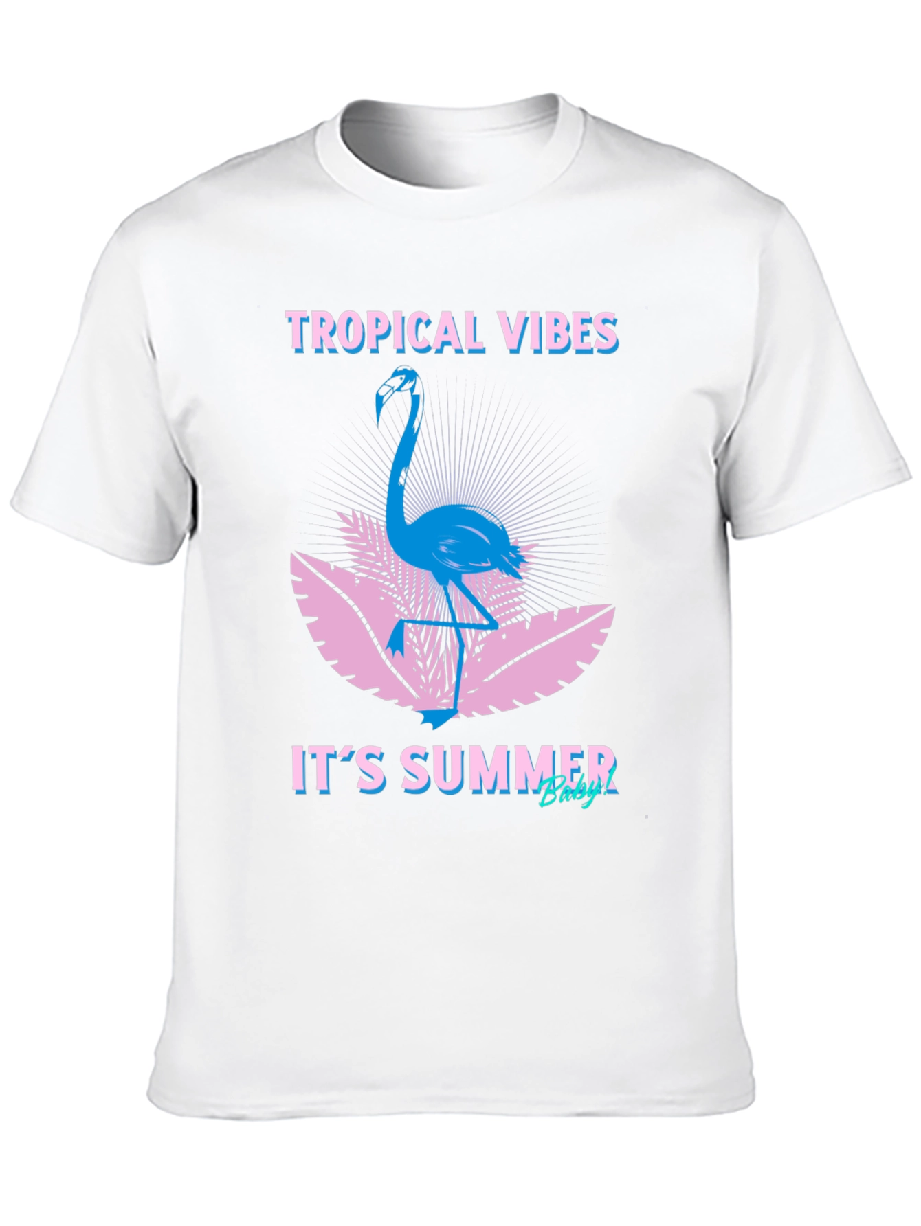Tropical Vibes Flamingo Graphic Tee