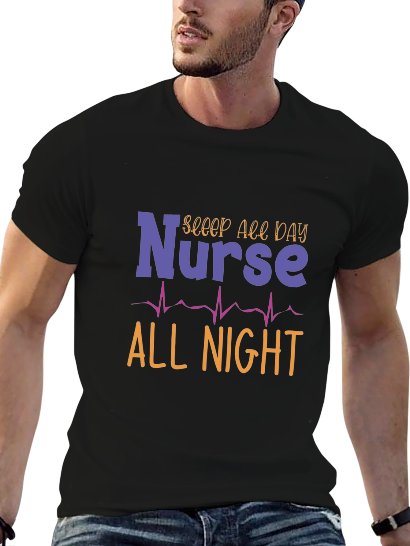 Nurse All Day All Night Graphic Tee