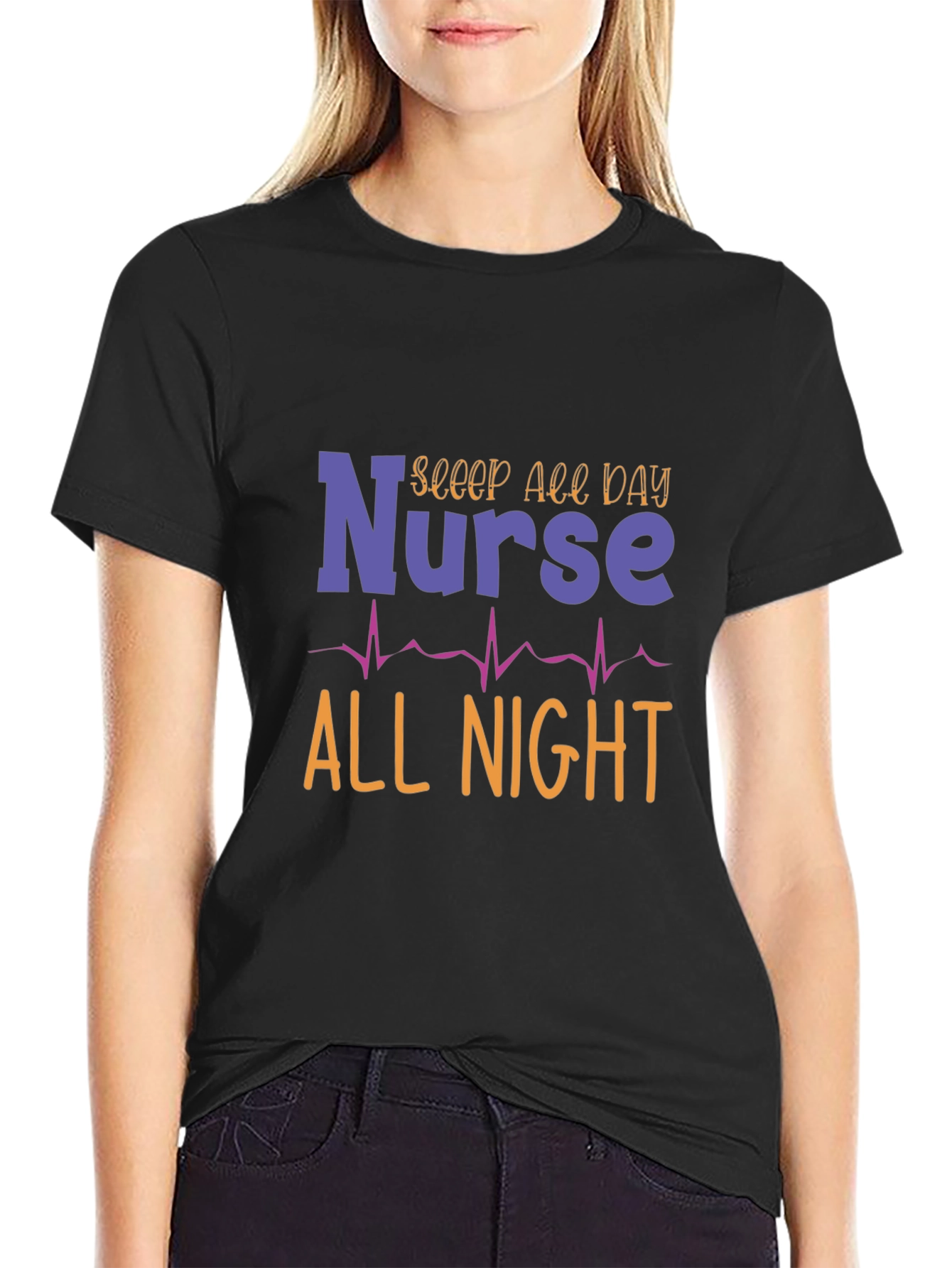 Nurse All Day All Night Graphic Tee