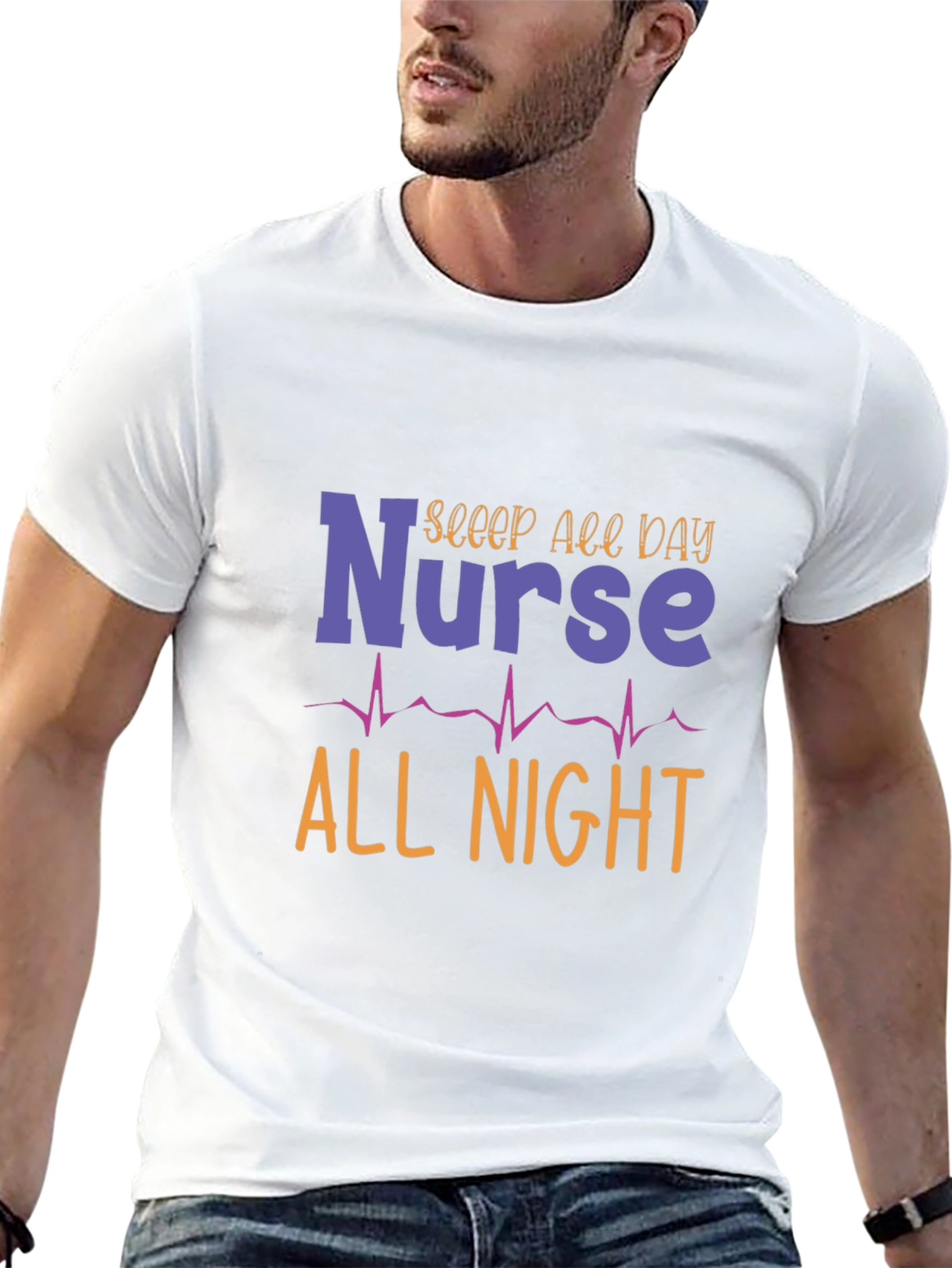 Nurse All Day All Night Graphic Tee