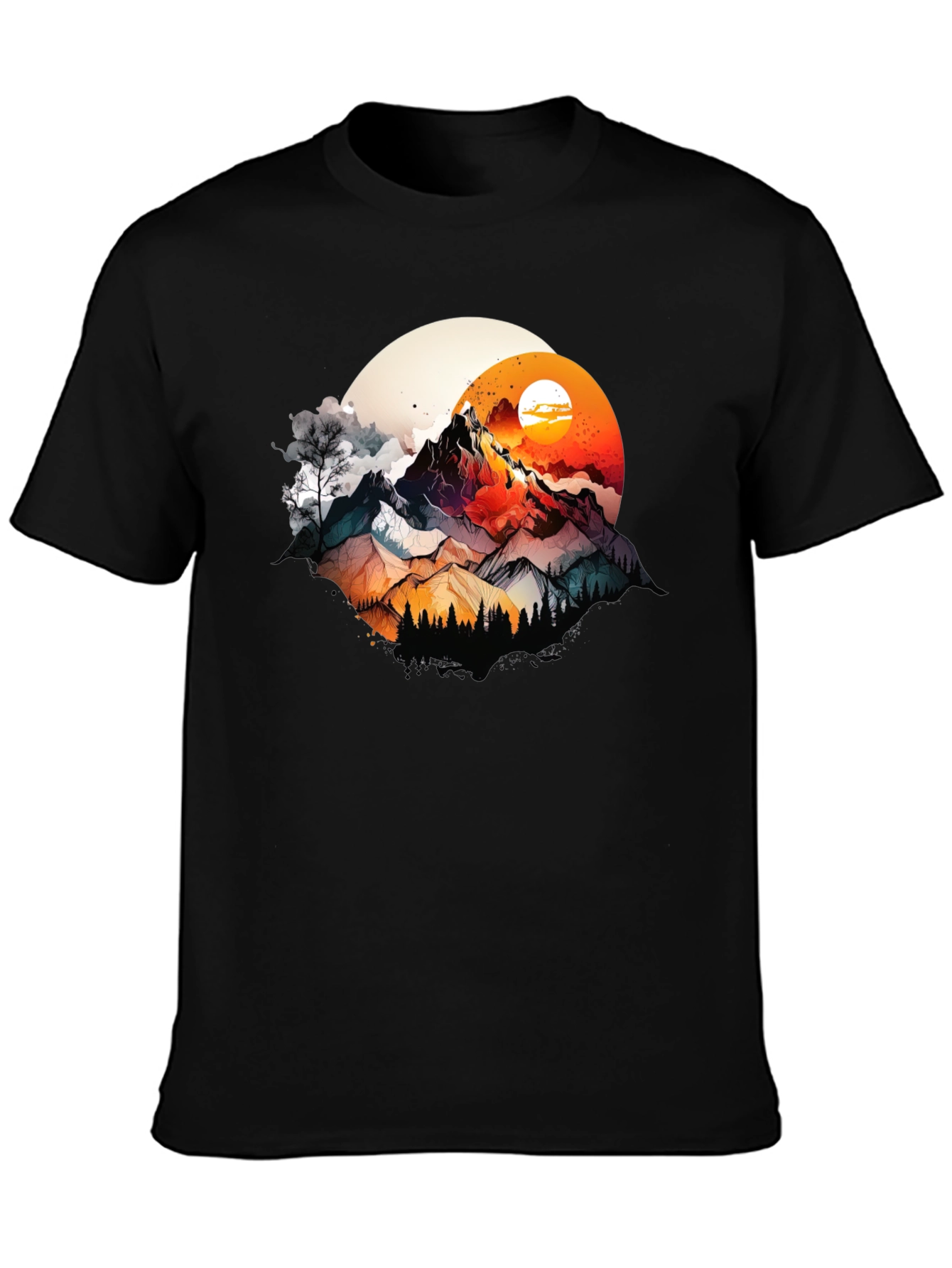 Mountain Sunset Graphic T-Shirt