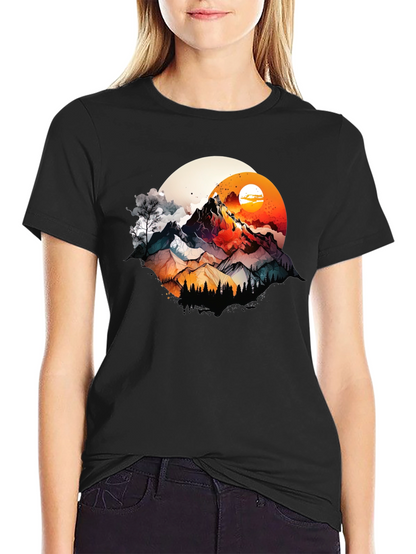 Mountain Sunset Graphic T-Shirt