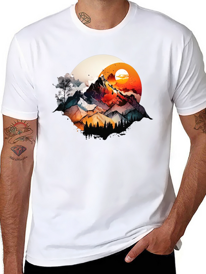 Mountain Sunset Graphic T-Shirt