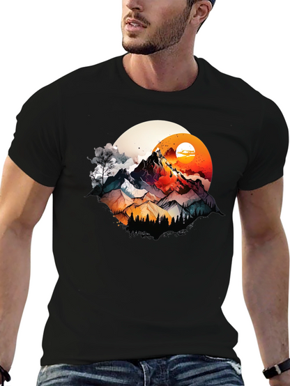 Mountain Sunset Graphic T-Shirt