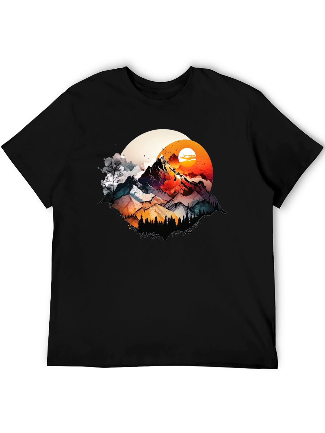 Mountain Sunset Graphic T-Shirt
