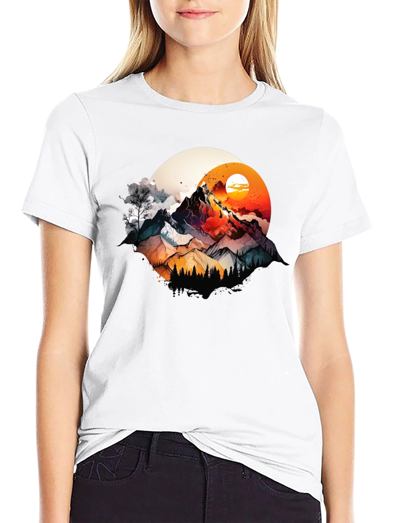 Mountain Sunset Graphic T-Shirt