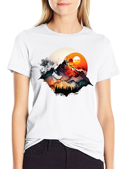 Mountain Sunset Graphic T-Shirt