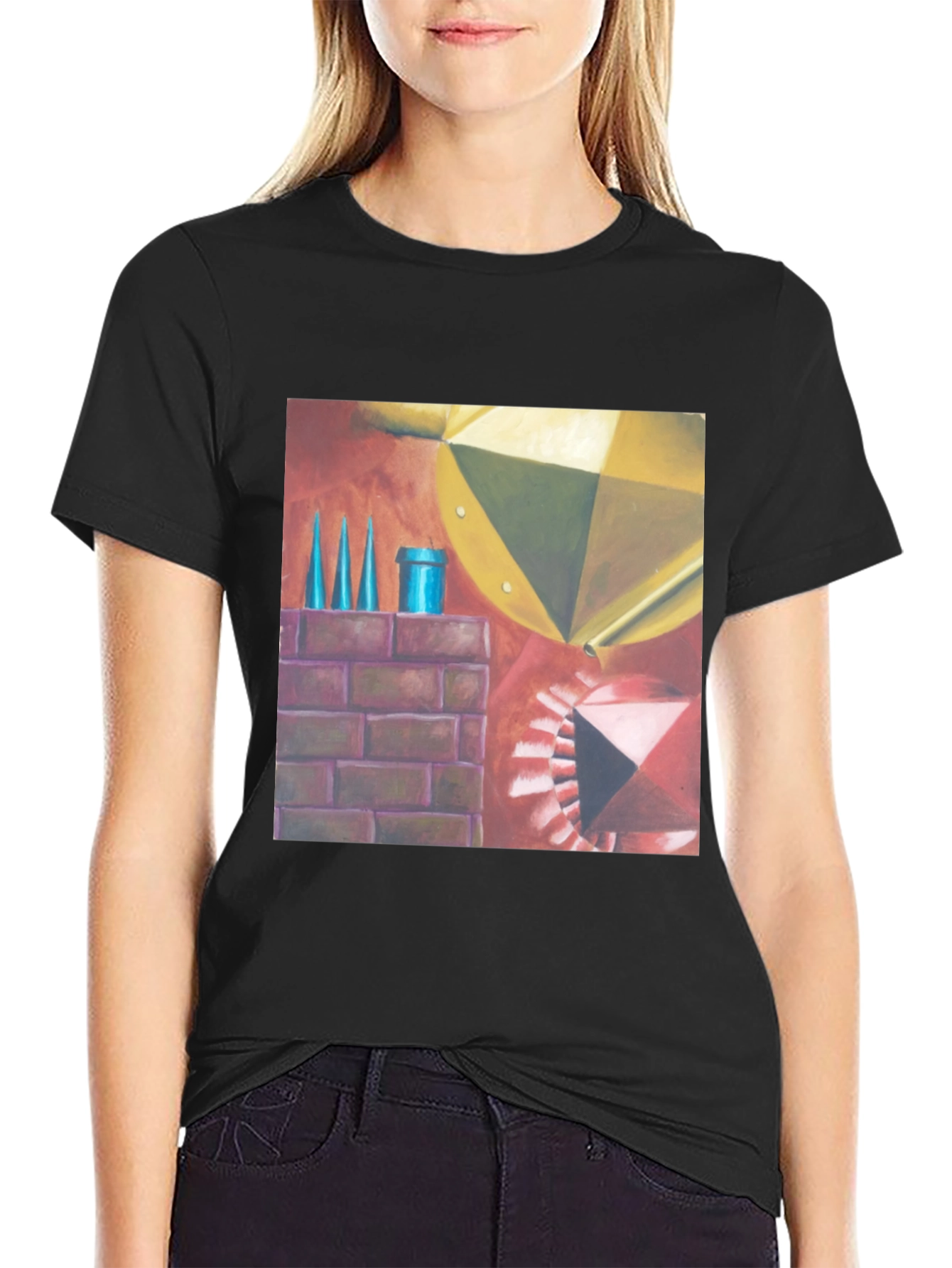 Geometric Art T-Shirt - Abstract Design Tee