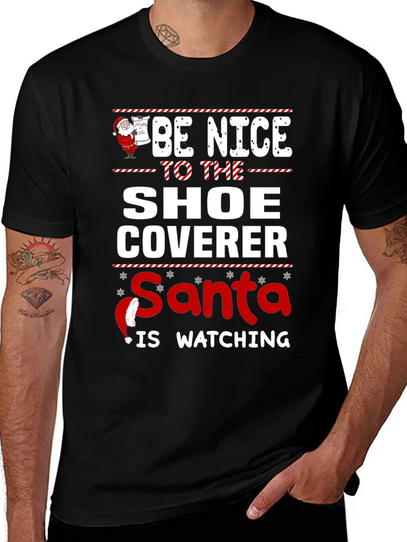 Funny Christmas Shoe Coverer T-Shirt