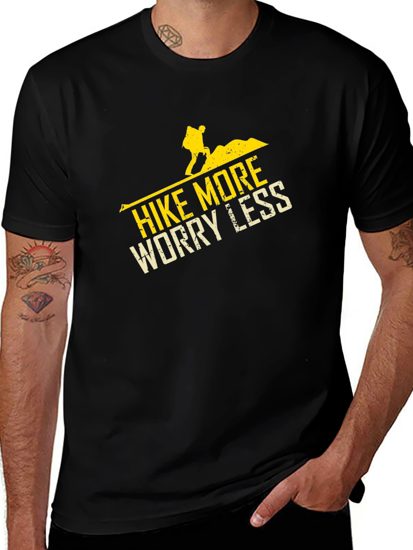Hike More Worry Less Graphic T-Shirt