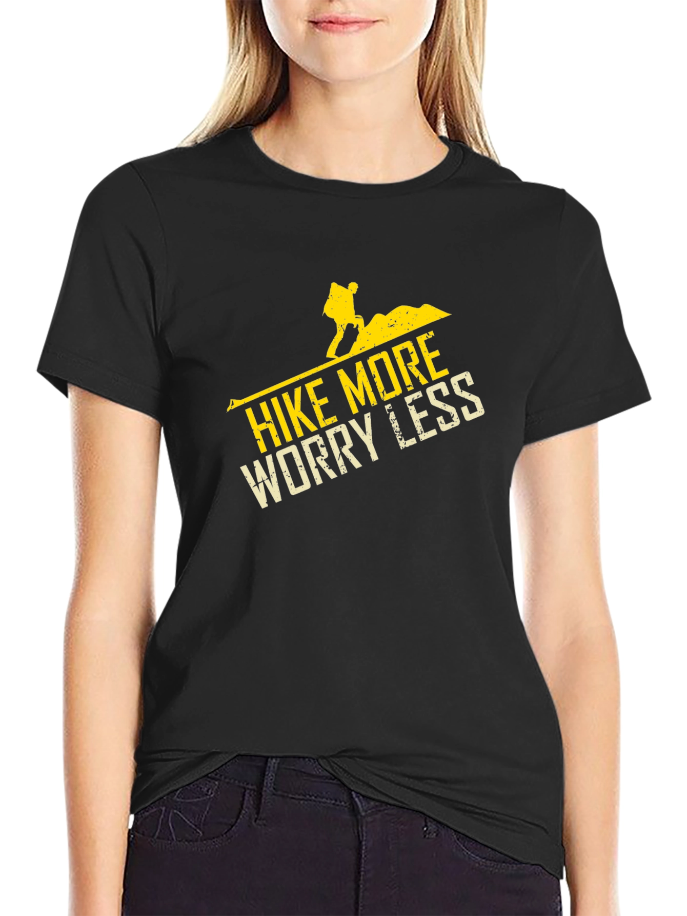 Hike More Worry Less Graphic T-Shirt