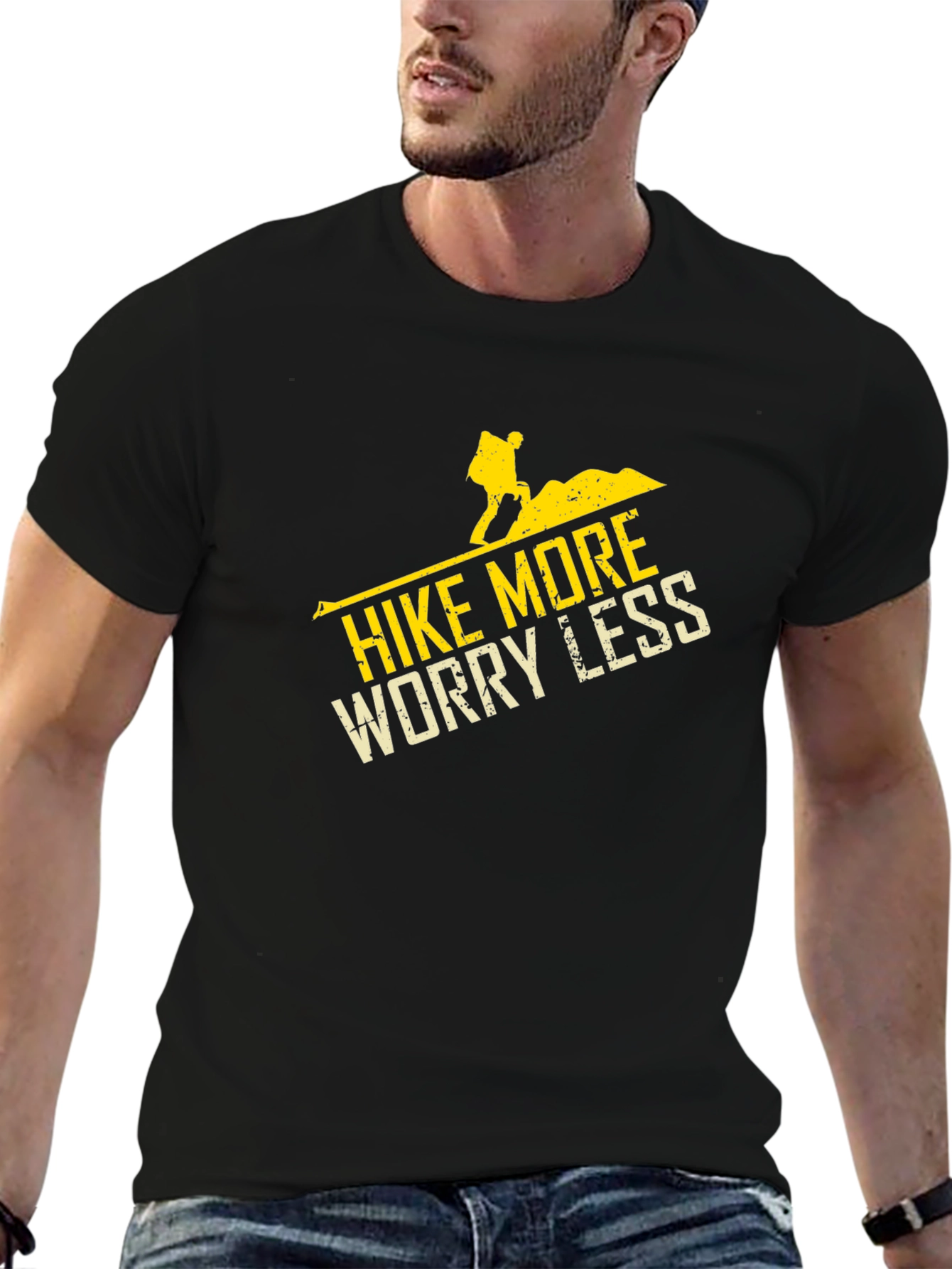 Hike More Worry Less Graphic T-Shirt