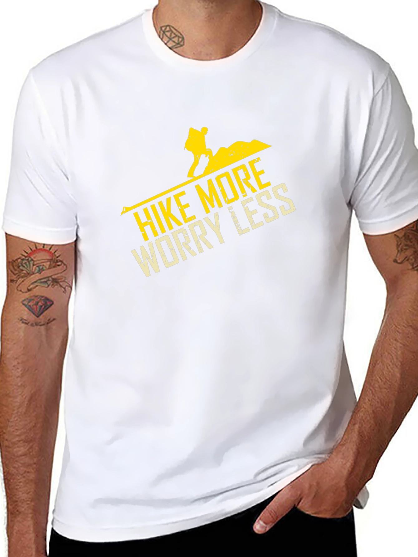 Hike More Worry Less Graphic T-Shirt
