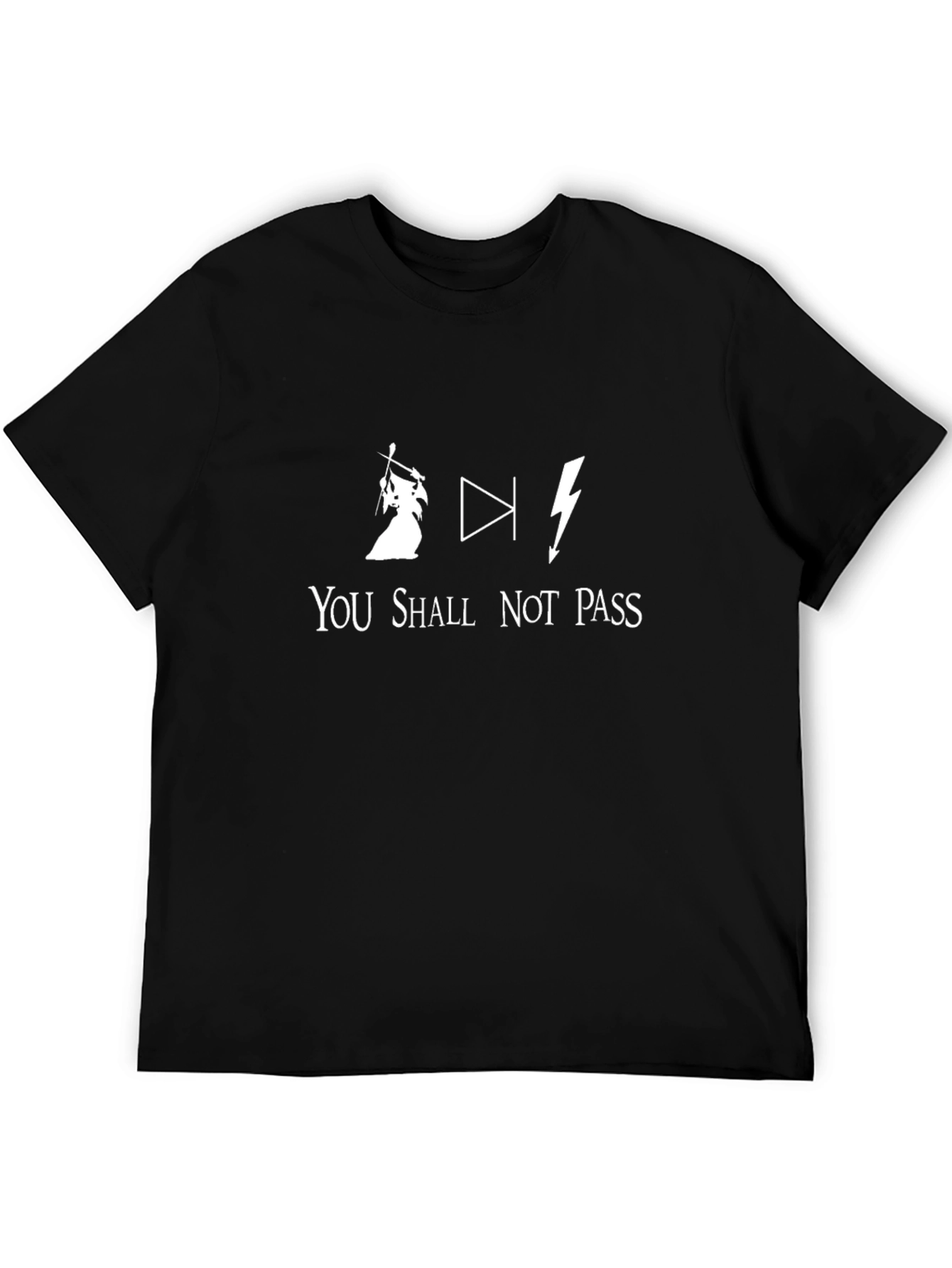 You Shall Not Pass T-Shirt: Wizard Diode Lightning Bolt