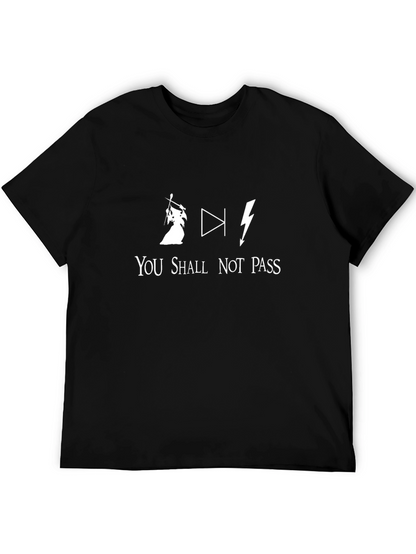 You Shall Not Pass T-Shirt: Wizard Diode Lightning Bolt