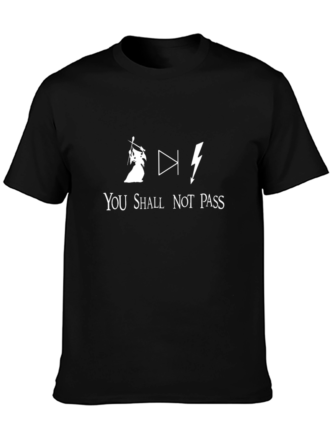 You Shall Not Pass T-Shirt: Wizard Diode Lightning Bolt