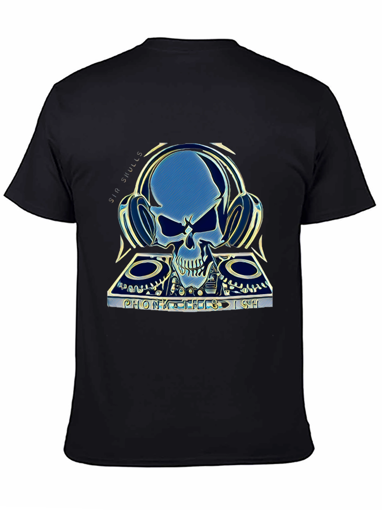 Skull DJ Graphic T-Shirt - Sin Skulls Collection
