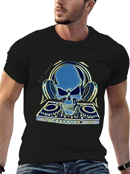 Skull DJ Graphic T-Shirt - Sin Skulls Collection
