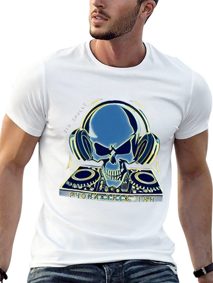 Skull DJ Graphic T-Shirt - Sin Skulls Collection