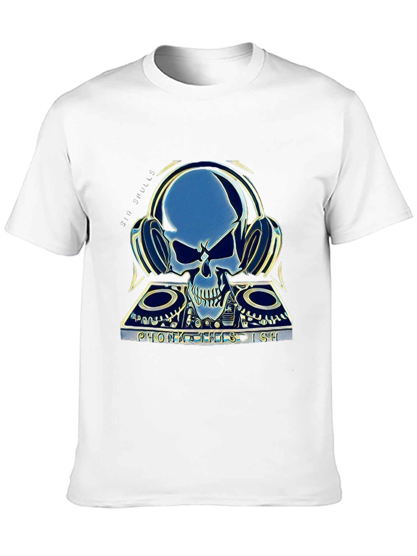 Skull DJ Graphic T-Shirt - Sin Skulls Collection
