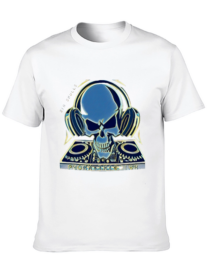 Skull DJ Graphic T-Shirt - Sin Skulls Collection