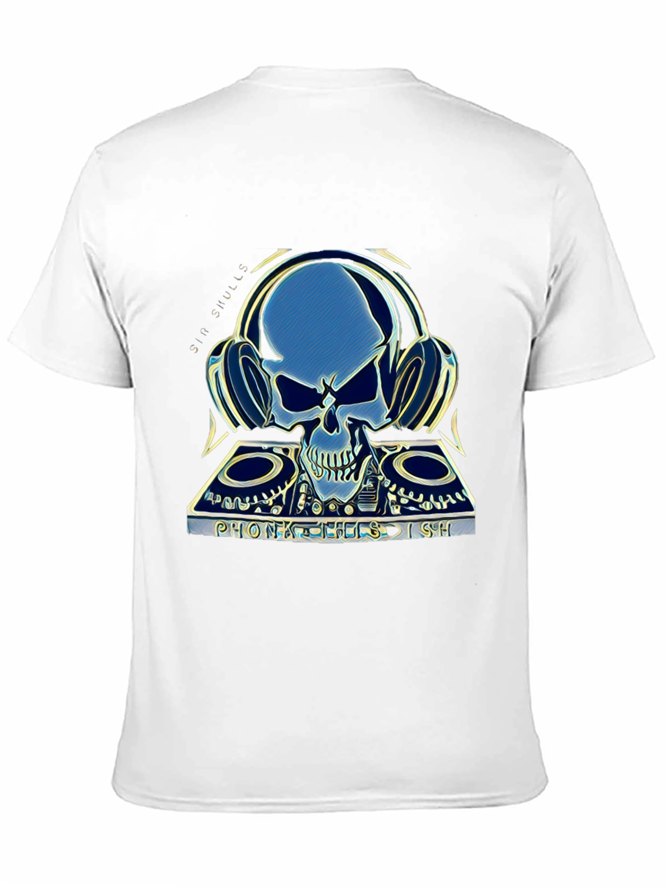 Skull DJ Graphic T-Shirt - Sin Skulls Collection