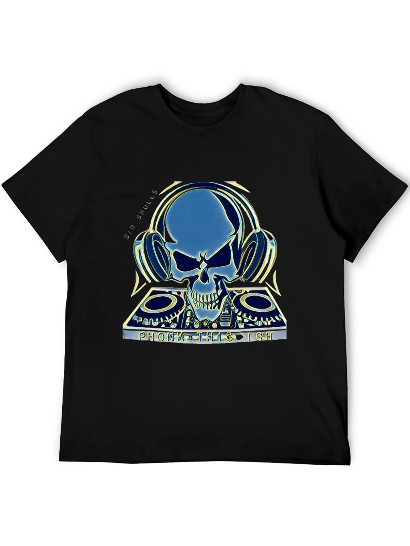 Skull DJ Graphic T-Shirt - Sin Skulls Collection