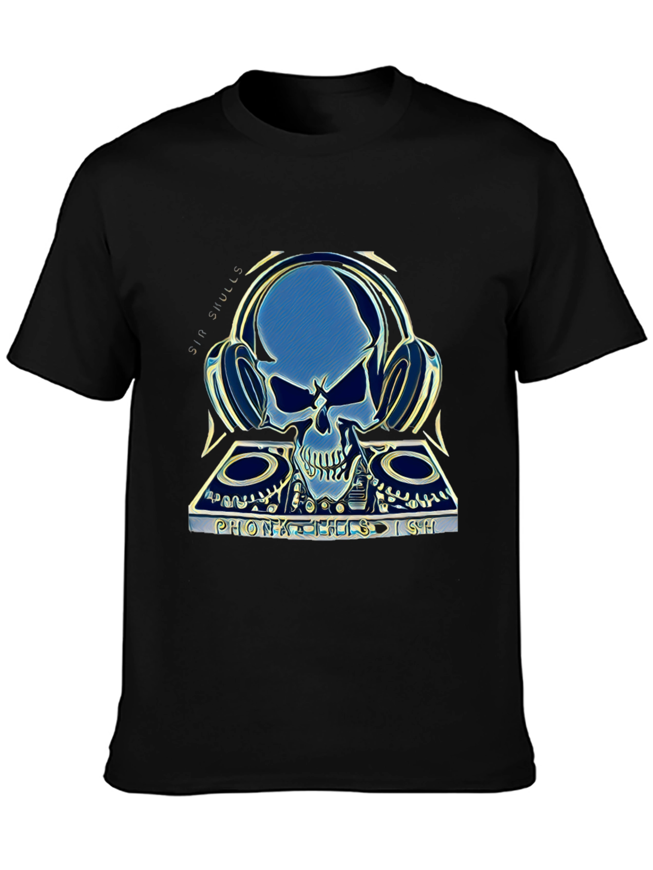 Skull DJ Graphic T-Shirt - Sin Skulls Collection