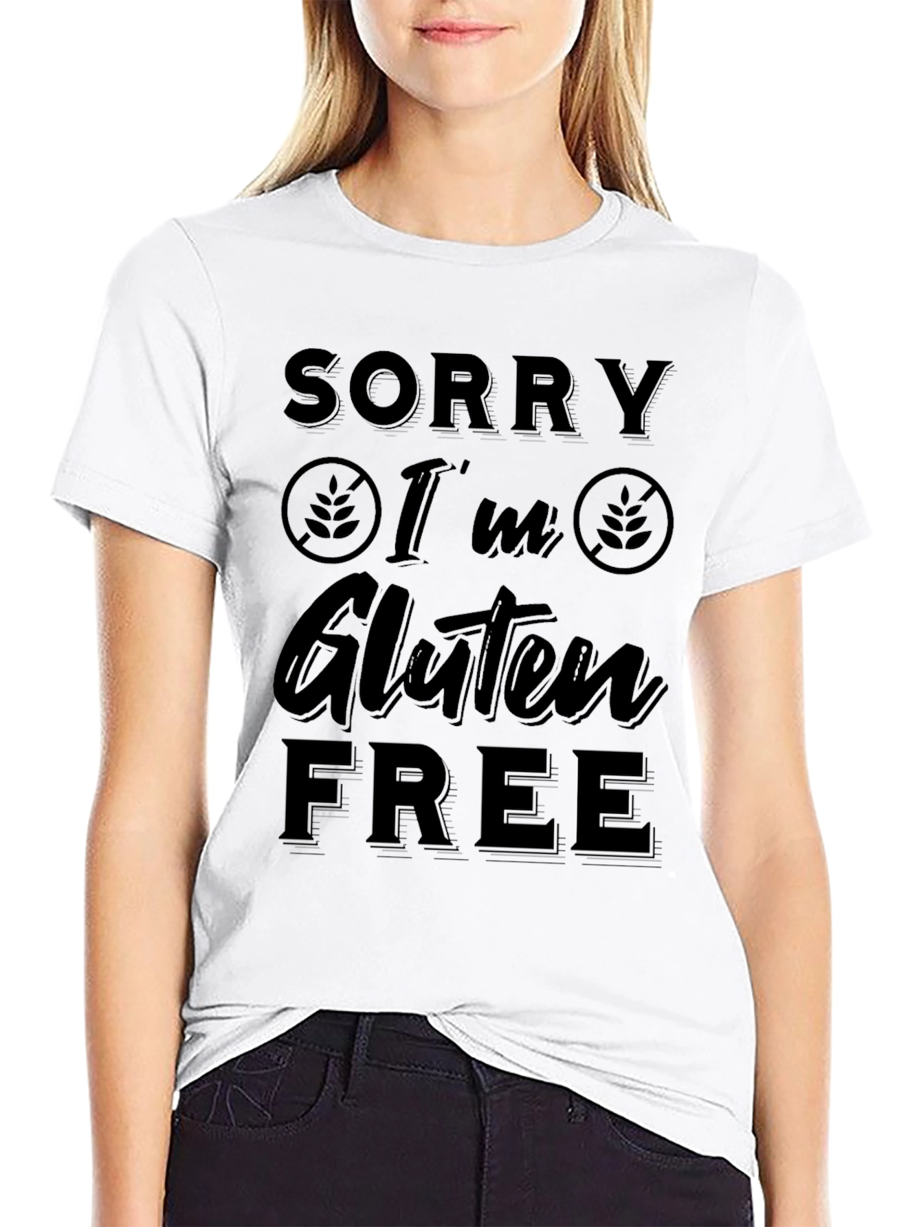 Sorry Im Gluten Free Black T-Shirt