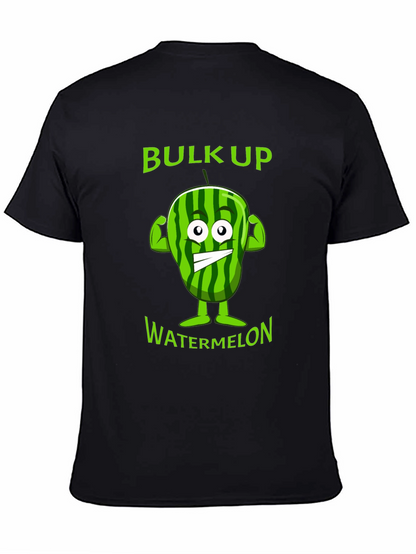 Funny Bulk Up Watermelon Graphic T-Shirt