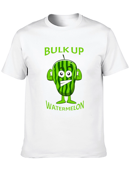 Funny Bulk Up Watermelon Graphic T-Shirt