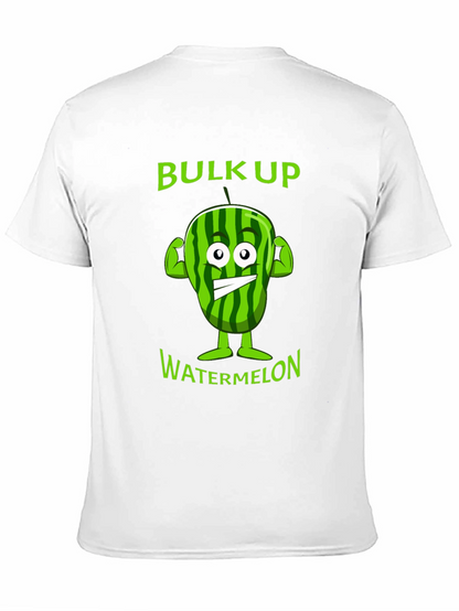 Funny Bulk Up Watermelon Graphic T-Shirt