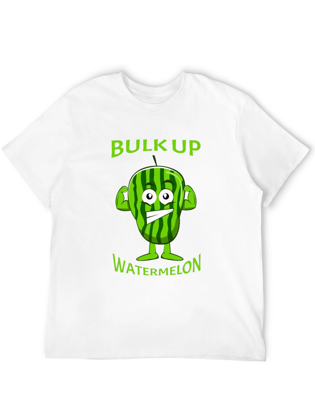Funny Bulk Up Watermelon Graphic T-Shirt
