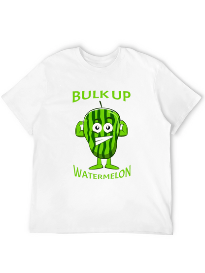 Funny Bulk Up Watermelon Graphic T-Shirt