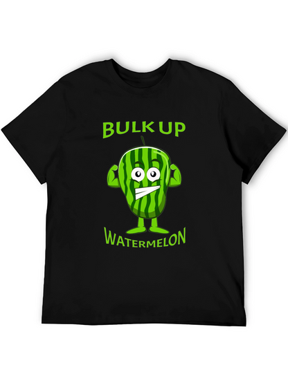 Funny Bulk Up Watermelon Graphic T-Shirt