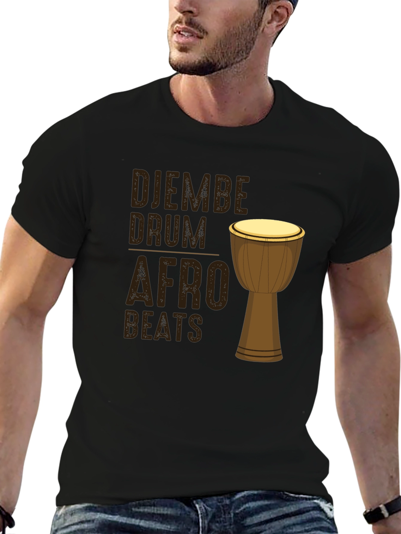 Djembe Drum Afro Beats Graphic Tee