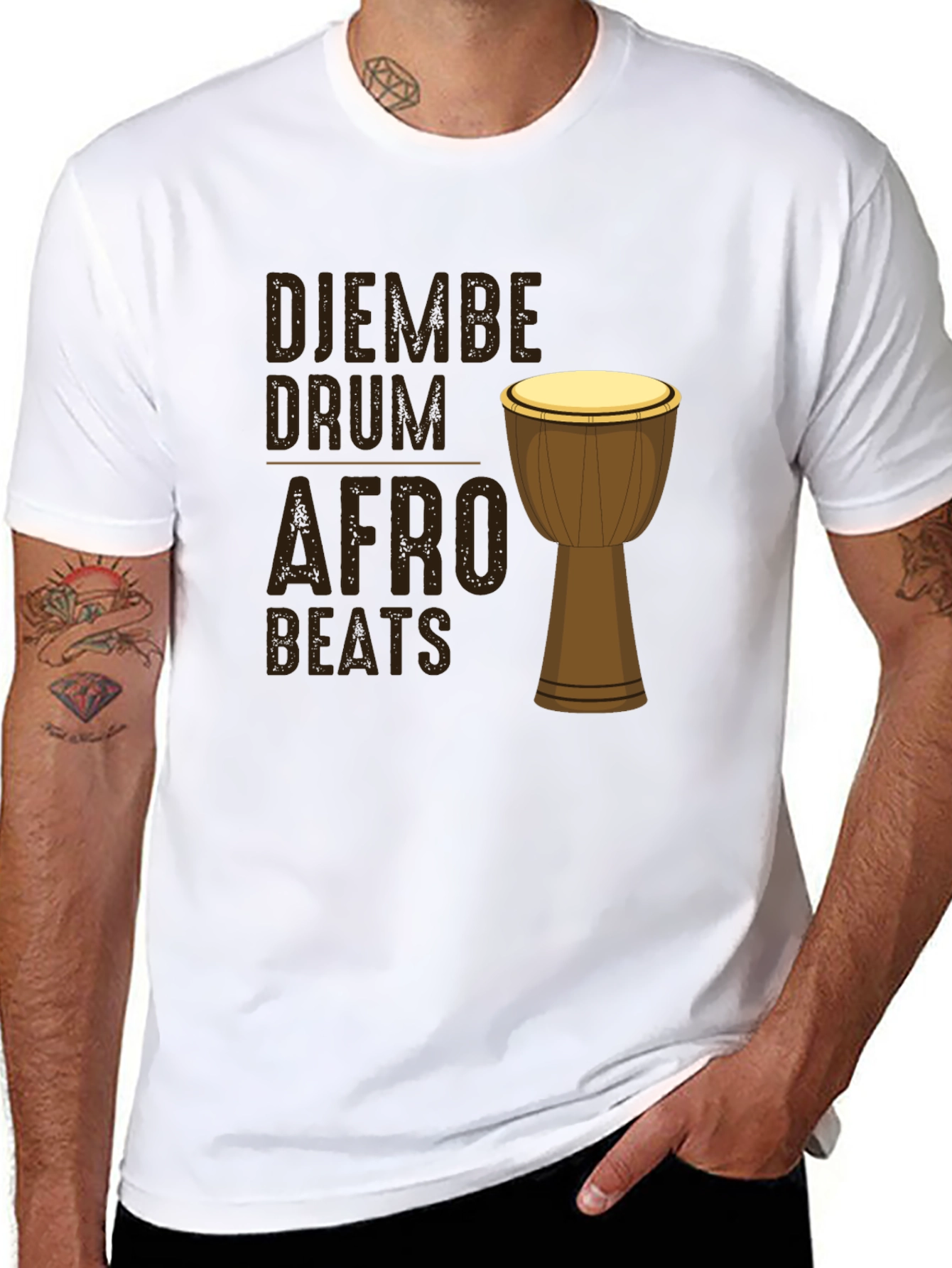 Djembe Drum Afro Beats Graphic Tee