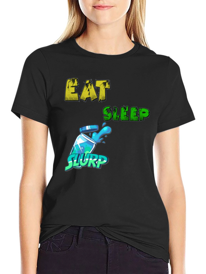 Eat Sleep Slurp Graphic Tee - Gamer T-Shirt