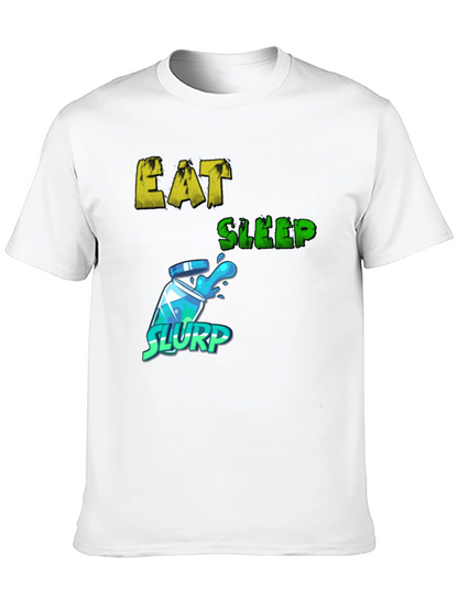 Eat Sleep Slurp Graphic Tee - Gamer T-Shirt