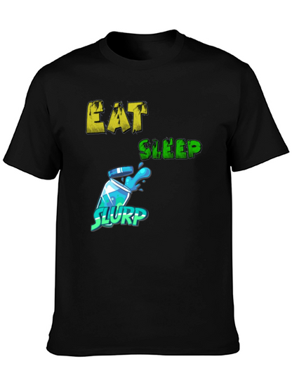 Eat Sleep Slurp Graphic Tee - Gamer T-Shirt