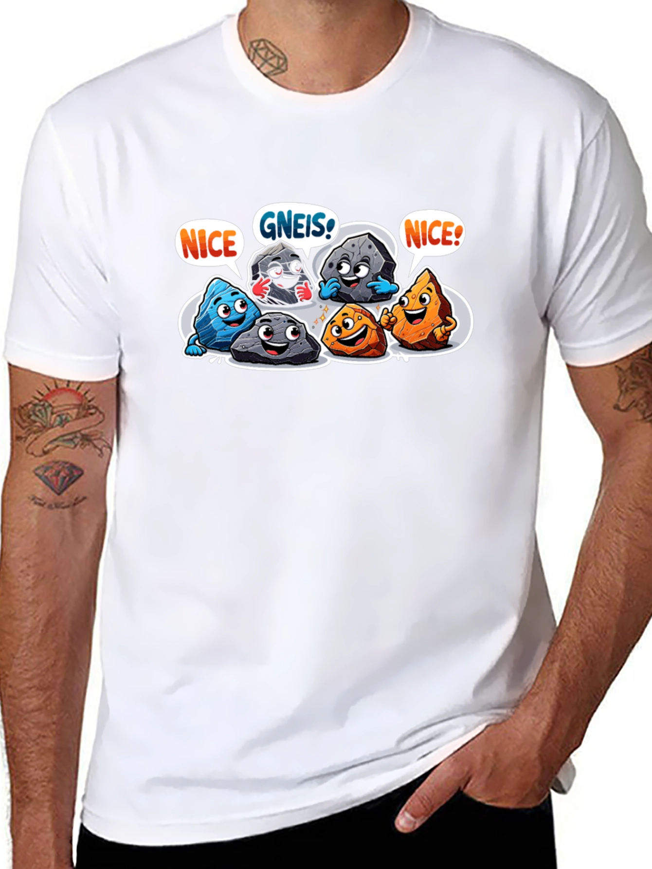 Funny Rock Puns Graphic T-Shirt