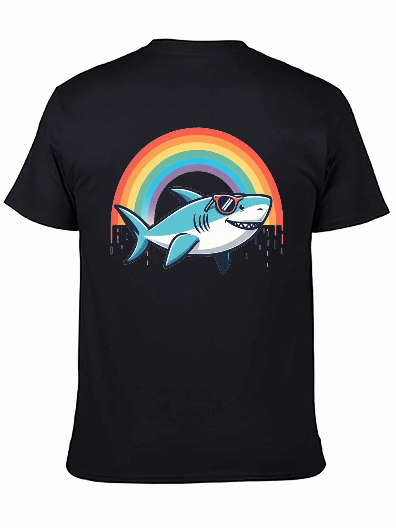 Rainbow Shark T-Shirt - Summer Vibes