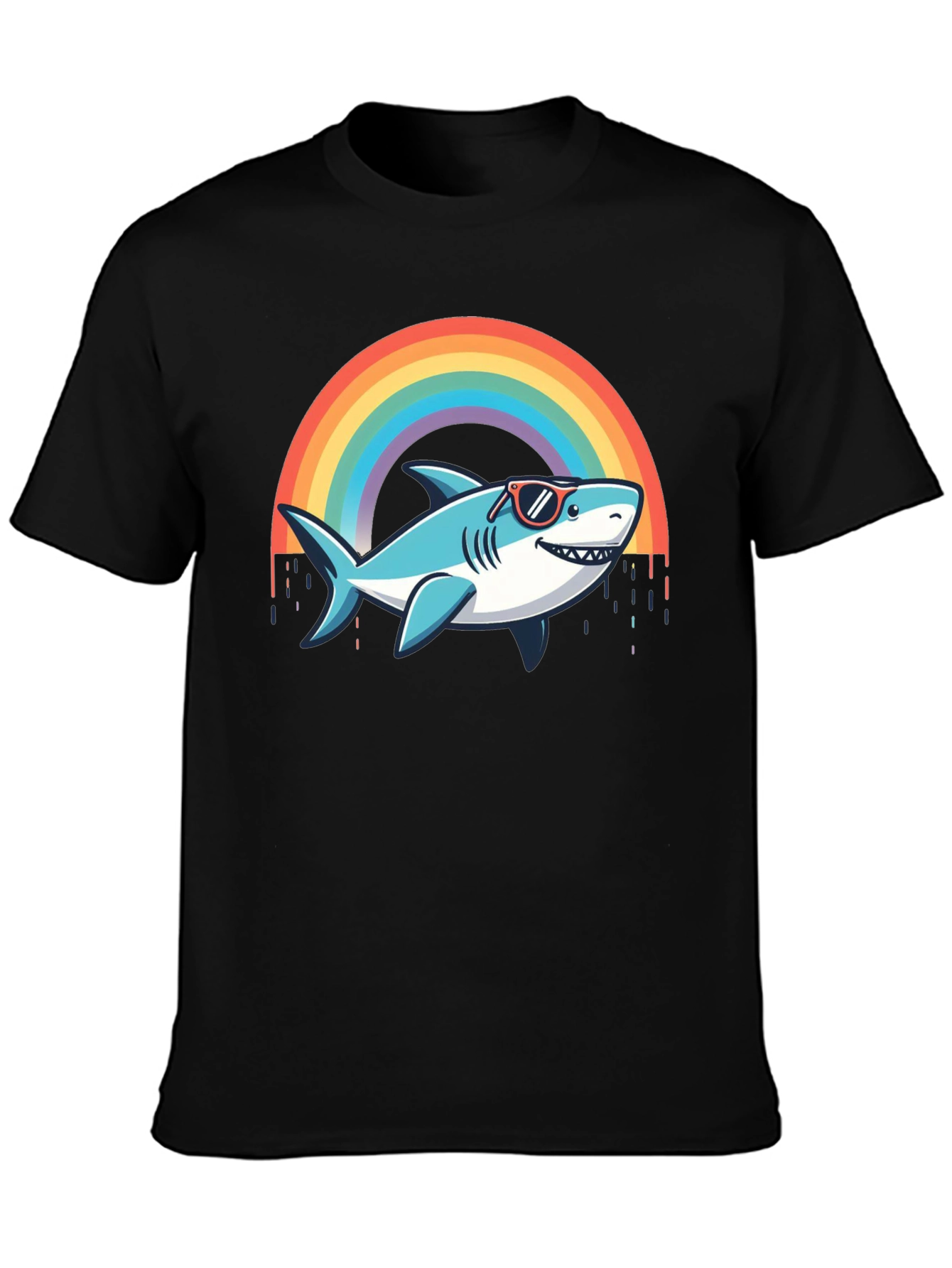 Rainbow Shark T-Shirt - Summer Vibes