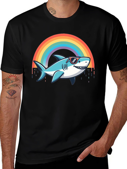 Rainbow Shark T-Shirt - Summer Vibes
