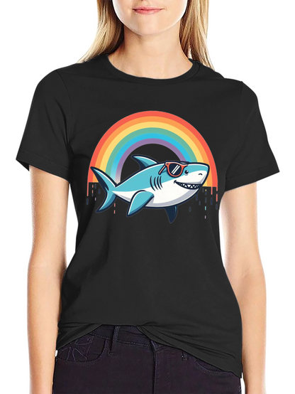 Rainbow Shark T-Shirt - Summer Vibes