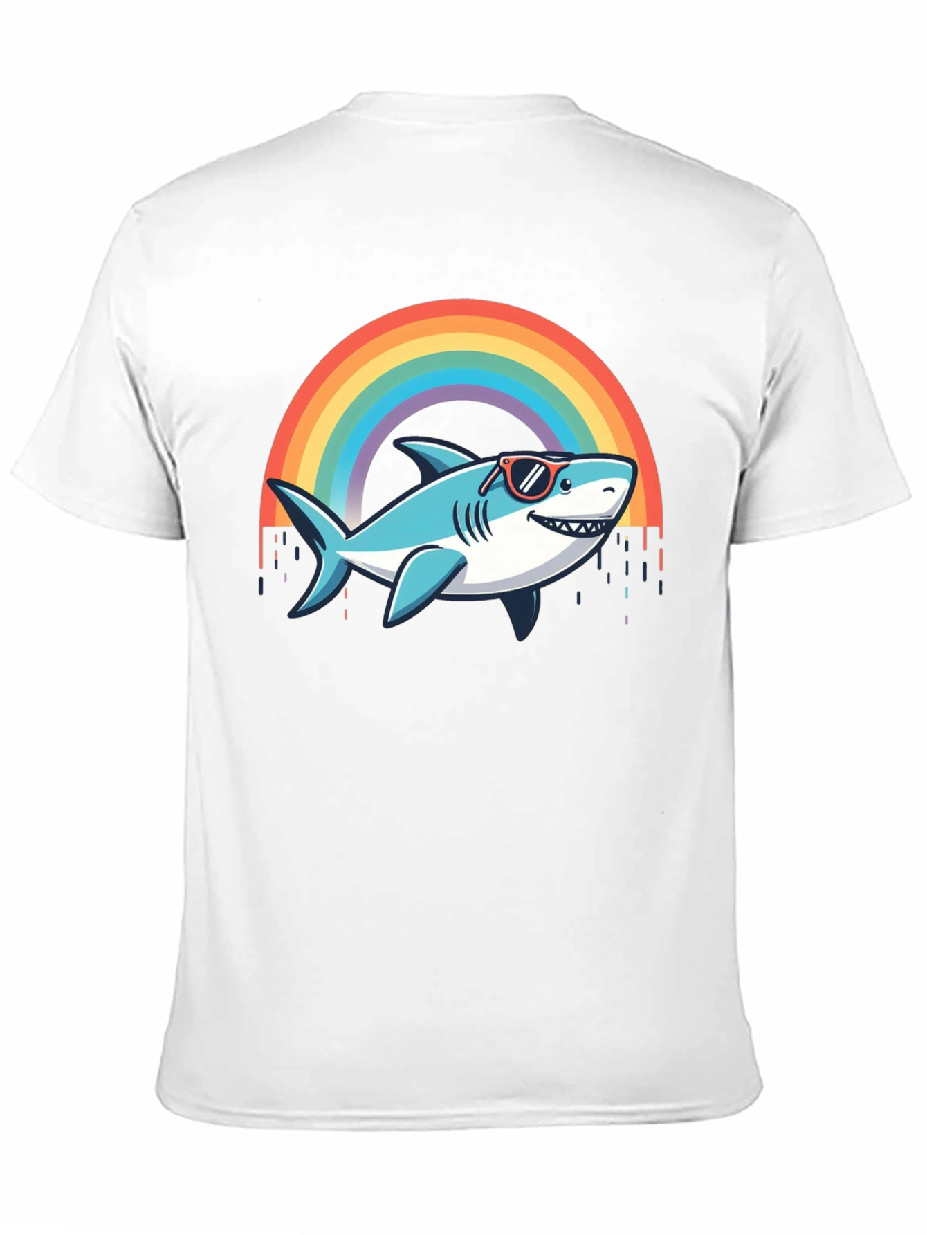 Rainbow Shark T-Shirt - Summer Vibes