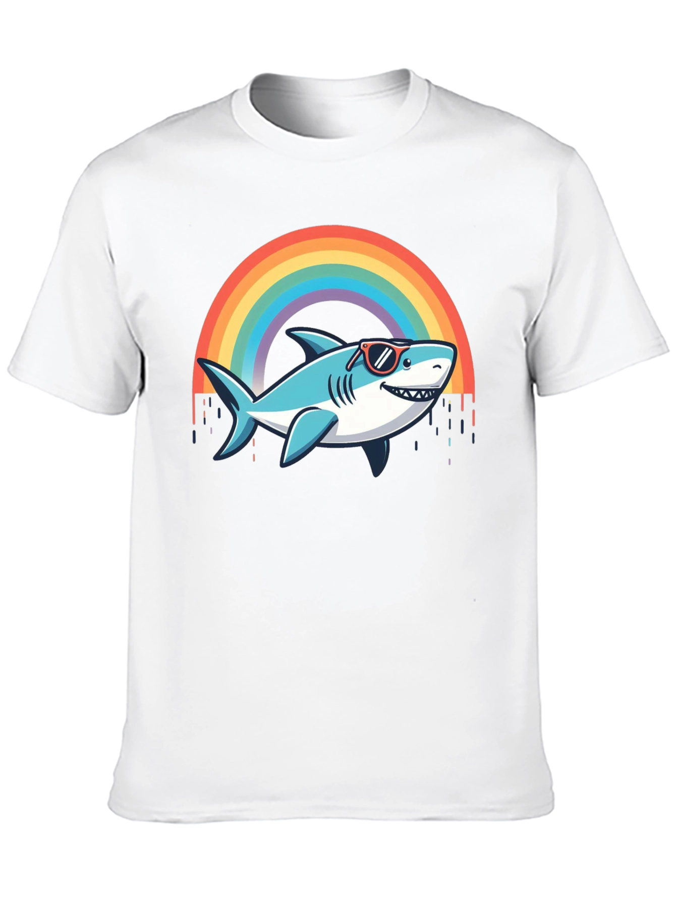 Rainbow Shark T-Shirt - Summer Vibes