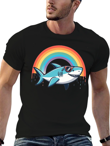 Rainbow Shark T-Shirt - Summer Vibes