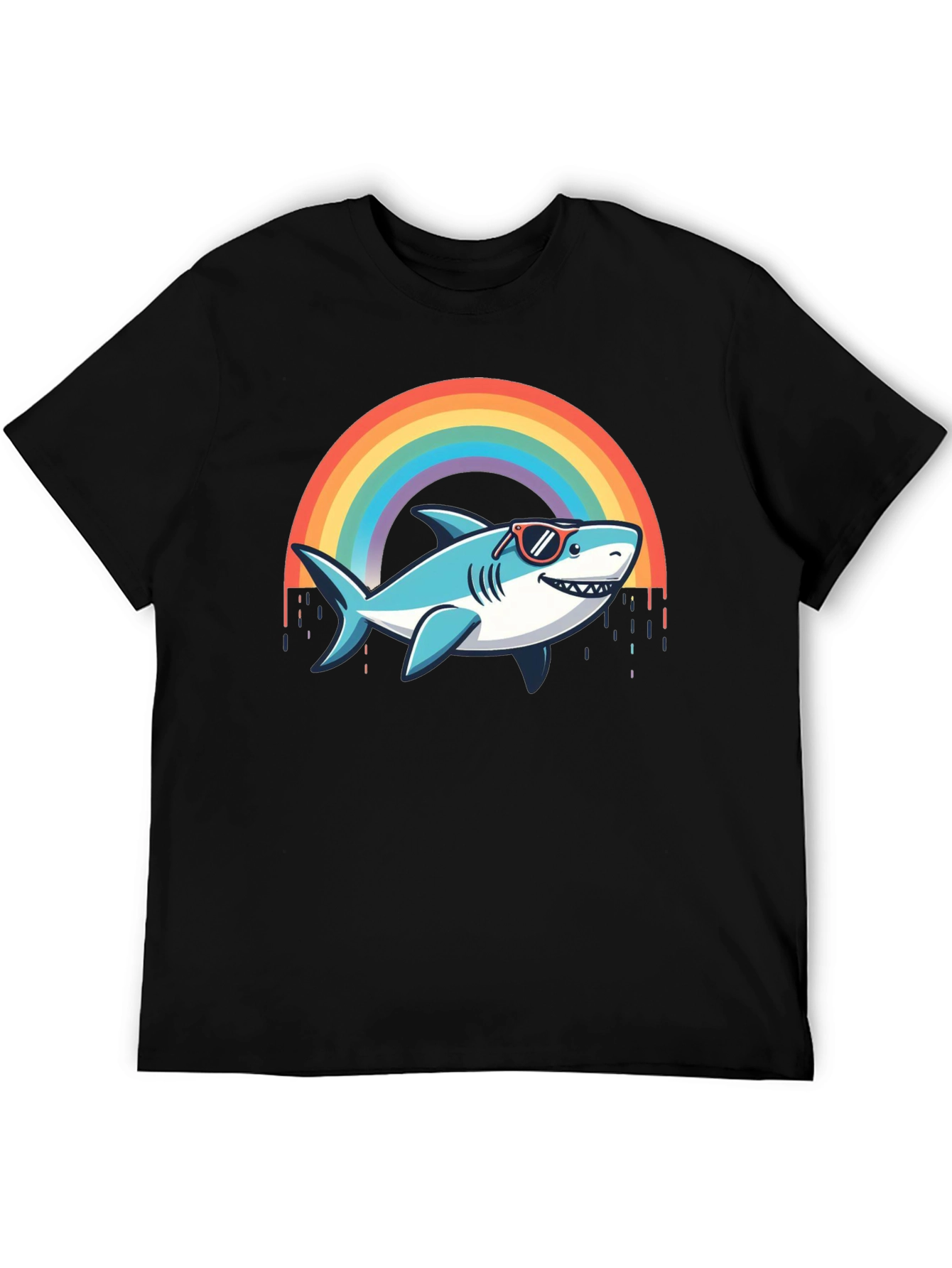 Rainbow Shark T-Shirt - Summer Vibes